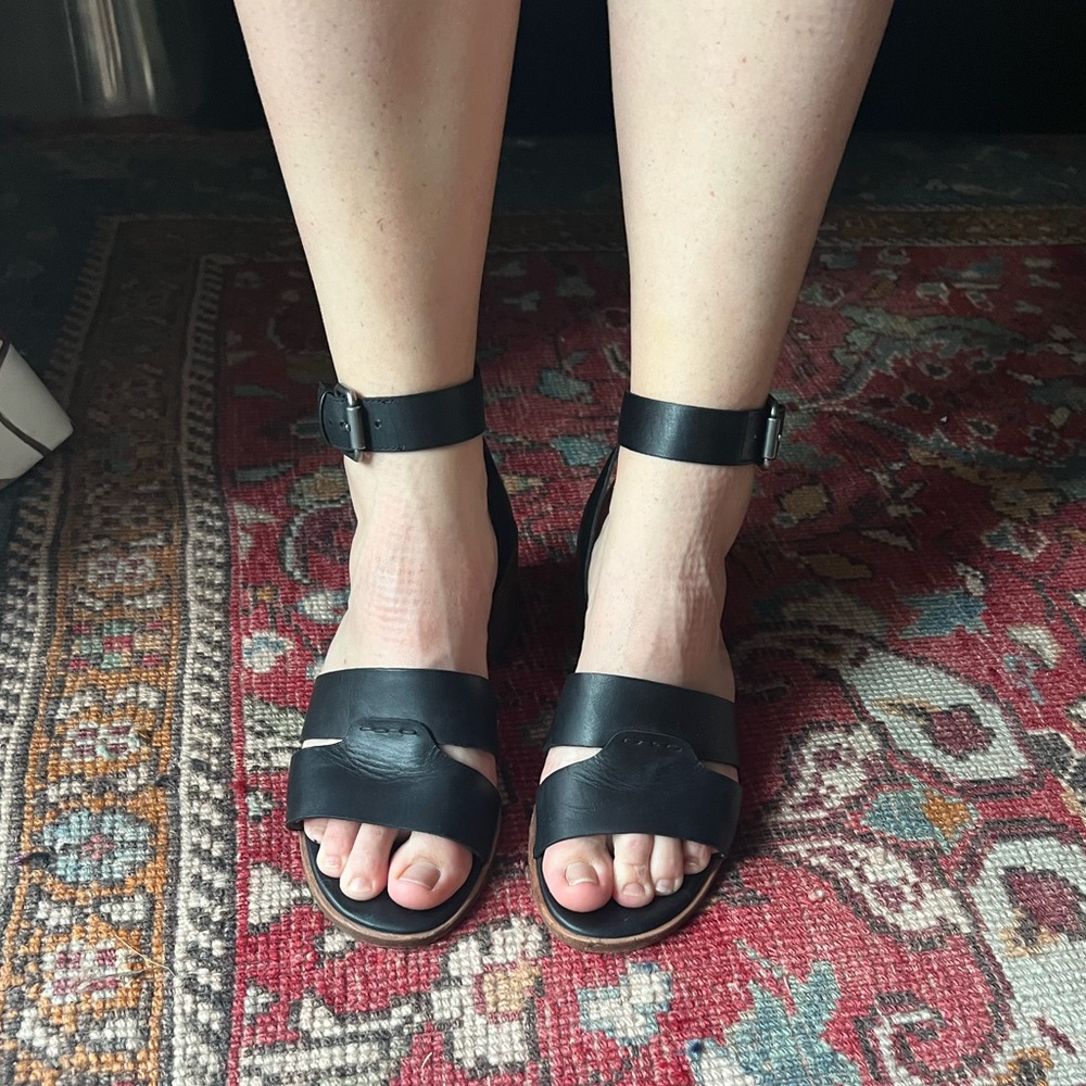 Black Block Heel Madewell Sandals